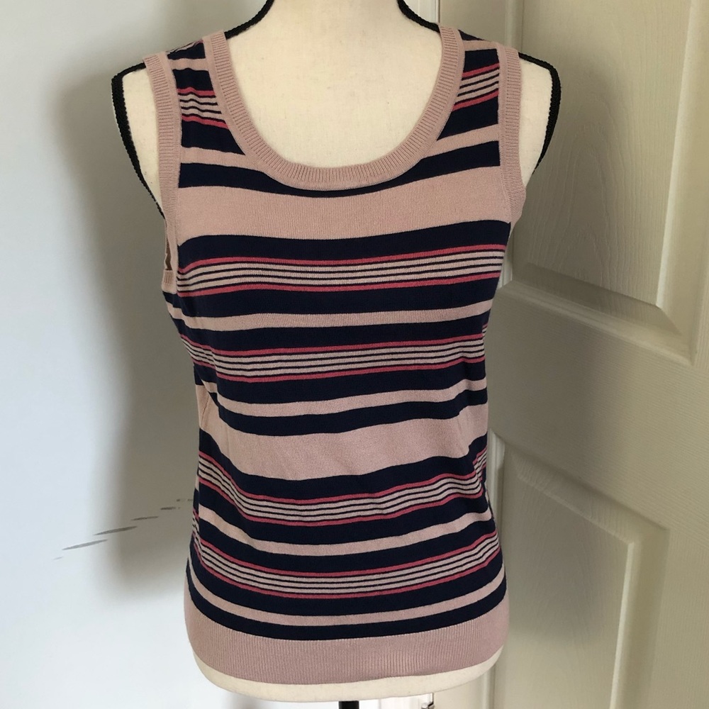 NWT! Halogen striped sleeveless top Size M